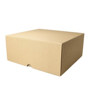 Pudełko karbowane wieczko 220x200X105mm Ceramika Bolesławiec