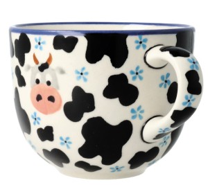 Filiżanka Ceramika Bolesławiec V 0,35 L GU1379 DEK1399A Krówka