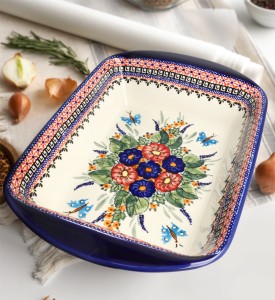 Półmisek do zapiekania Bolesławiec GU1445DEK149Art