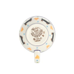 Filiżanka i spodek V 0,2 L Jamnik Galia Bolesławiec