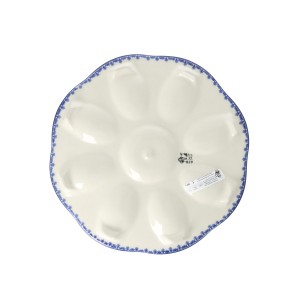 Talerz na jajka Ceramika Artystyczna Bolesławiec Ø 24 cm A24 dekU4830