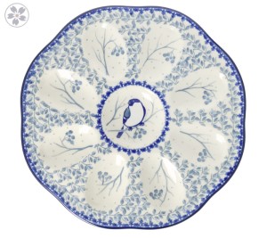 Talerz na jajka Ceramika Artystyczna Bolesławiec Ø 24 cm A24 dekU4830