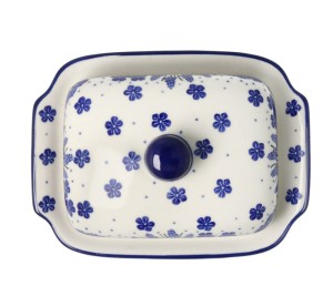 Maselnica Ceramika Artystyczna Bolesławiec kostka masła M295 dek1975X