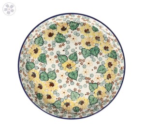 Taca Ceramika Artystyczna Bolesławiec na ciasto 24,5 cm T400 dekU4742