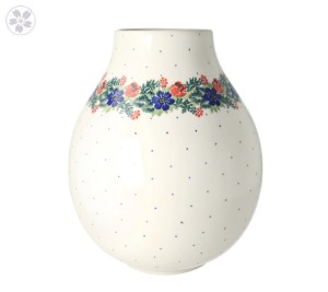 Wazon pękaty Ceramika Artystyczna Bolesławiec F14 dek1535X