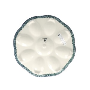 Talerz na jajka Ceramika Artystyczna Bolesławiec Ø 24 cm A24 dekU3195