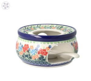 Warmer 15cm h7 063 dekU3195 Bolesławiec Pottery