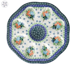 Plate Ø 24 cm A24 dekU3195 Bolesławiec Pottery