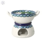 Fondue set C62 dek2127X Bolesławiec Pottery