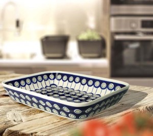 Półmisek do zapiekania 19,5x25,5 cm Bolesławiec GU370DEK8