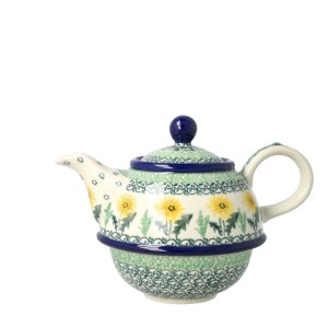 Czajnik z filiżanką Ceramika Artystyczna Bolesławiec V 0,6 L C01 DEK2638X