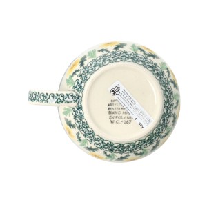 Czajnik z filiżanką Ceramika Artystyczna Bolesławiec V 0,6 L C01 DEK2638X