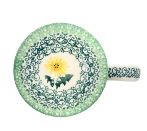 Kubek do ziół z sitkiem V 0,4 L Ceramika Artystyczna Bolesławiec C47 dek2638X