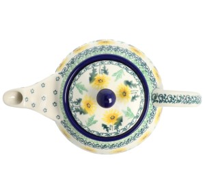 Czajnik Ceramika Artystyczna Bolesławiec do herbaty Sitko V 0,9 L E22 dek2638X