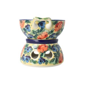 Komplet do fondue C62 Ceramika Artystyczna Bolesławiec dekU4704