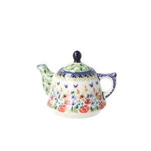 Zestaw do parzenia herbaty, czajnik 0,42 L + filiżanka 0,33 L + spodek C027 JZ71 Manufaktura w Bolesławcu