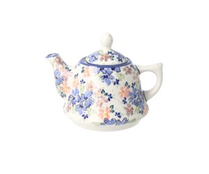 Zestaw do parzenia herbaty, czajnik 0,42 L + filiżanka 0,33 L + spodek C027 JZ78 Manufaktura w Bolesławcu