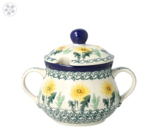 Serwis kawowo herbaciany dla 4 osób Ceramika Artystyczna Bolesławiec dek2638X