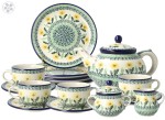 Coffe/tea set dek2638X Bolesławiec Pottery