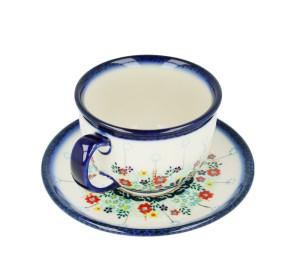 Filiżanka i spodek V 0,2 L Łąka Galia