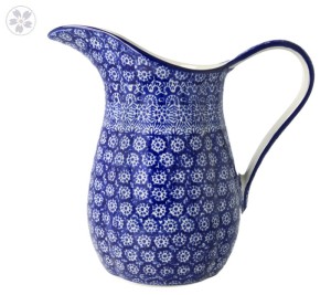 Dzbanek na wodę V 1,3 L Ceramika Artystyczna Bolesławiec B35 dek884X