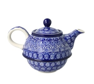 Czajnik z filiżanką Ceramika Artystyczna Bolesławiec V 0,6 L C01 DEK884X