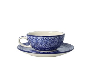 Czajnik z filiżanką Ceramika Artystyczna Bolesławiec V 0,6 L C01 DEK884X