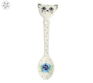 Łyżeczka kotek Ceramika Artystyczna Bolesławiec h19 dek2510X