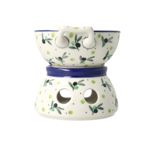 Komplet do fondue C62 Ceramika Artystyczna Bolesławiec dek2414X