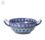 Bowl fondue C61 dek1917X Bolesławiec Pottery