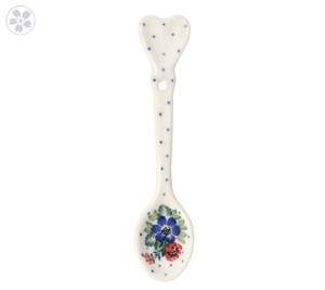 Łyżeczka serce Ceramika Artystyczna Bolesławiec G60 dek1535X