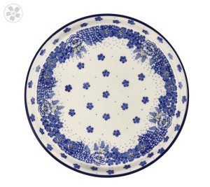 Tray 24,5 cm T400dek1975X Bolesławiec Pottery