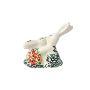 Figurka zając duet Pomarańczowe Kwiaty Galia