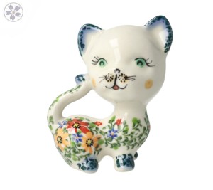 Figurka kot głowa Pomarańczowe Kwiaty Galia