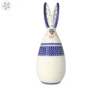 Zając duży wielkanocny 30 cm Kropki Ceramika Bolesławiec Galia