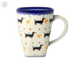 Mug Mars V 0,6 L Jamnik Bolesławiec Pottery Galia