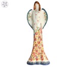 Figura anioł wys. 37 cm Pomarańczowe Kwiaty Galia 