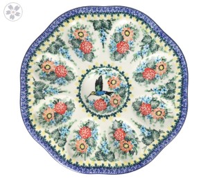 Talerz na jajka Ceramika Artystyczna Bolesławiec Ø 24 cm A24 dekU3357