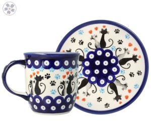 For begginers set DEK1378A Bolesławiec Pottery