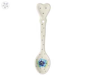 Łyżeczka serce Ceramika Artystyczna Bolesławiec G60 dek2510X