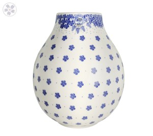 Vase F14 24,5 cm dek1975X Bolesławiec Pottery