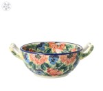 Bowl fondue C61 dekU4704 Bolesławiec Pottery