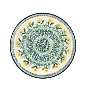 Taca Ceramika Artystyczna Bolesławiec na ciasto 24,5 cm T400 dek2638X