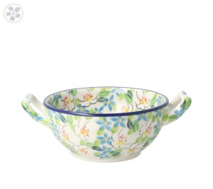 Bowl fondue C61dekU4902 Bolesławiec Pottery