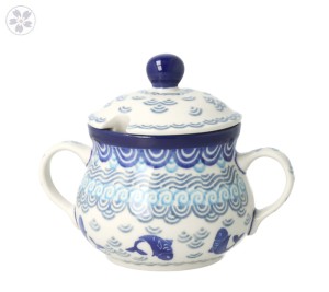 Serwis kawowo herbaciany dla 4 osób Ceramika Artystyczna Bolesławiec dek2372X