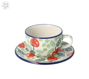 Serwis kawowo herbaciany dla 4 osób Ceramika Artystyczna Bolesławiec dek3248X