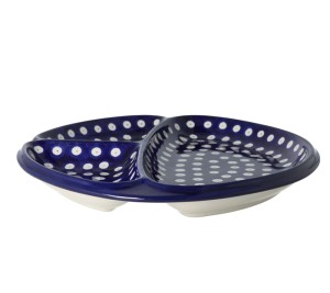 Talerz dzielony Ceramika Artystyczna Bolesławiec 485 dek70AX