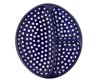 Talerz dzielony Ceramika Artystyczna Bolesławiec 485 dek70AX