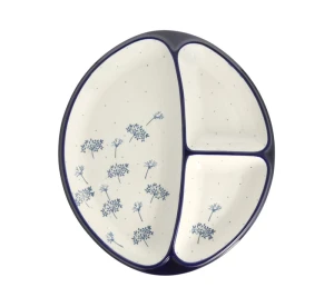 Talerz dzielony Ceramika Artystyczna Bolesławiec 485 dek2812X