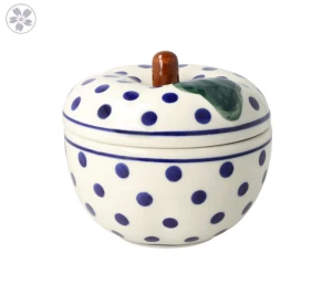 Apple container V 0,2 L GU1425DEK37 Bolesławiec Pottery
